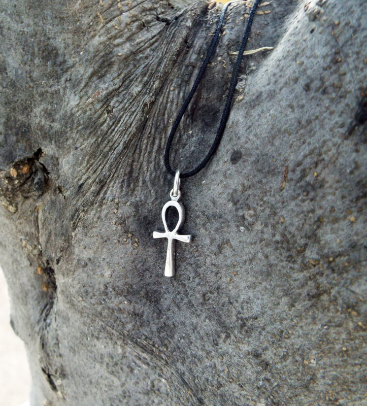 Ankh Cross Egyptian Pendant Silver Symbol Sterling 925 Handmade Necklace Ancient Gothic Dark Jewelry