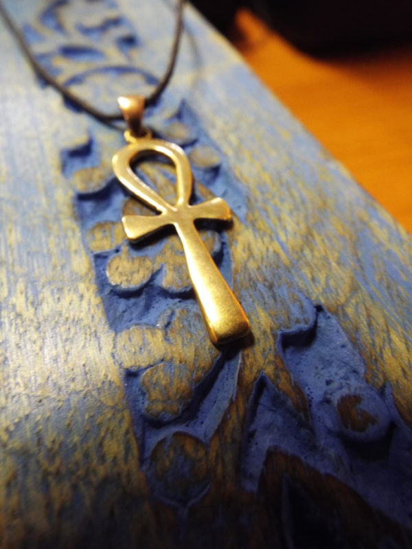 Ankh Pendant Cross Egyptian Bronze Handmade Necklace Crucifix Jewelry