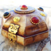 Bone Box Handmade Trinket Chest Carved Jewelry Box Antique Vintage