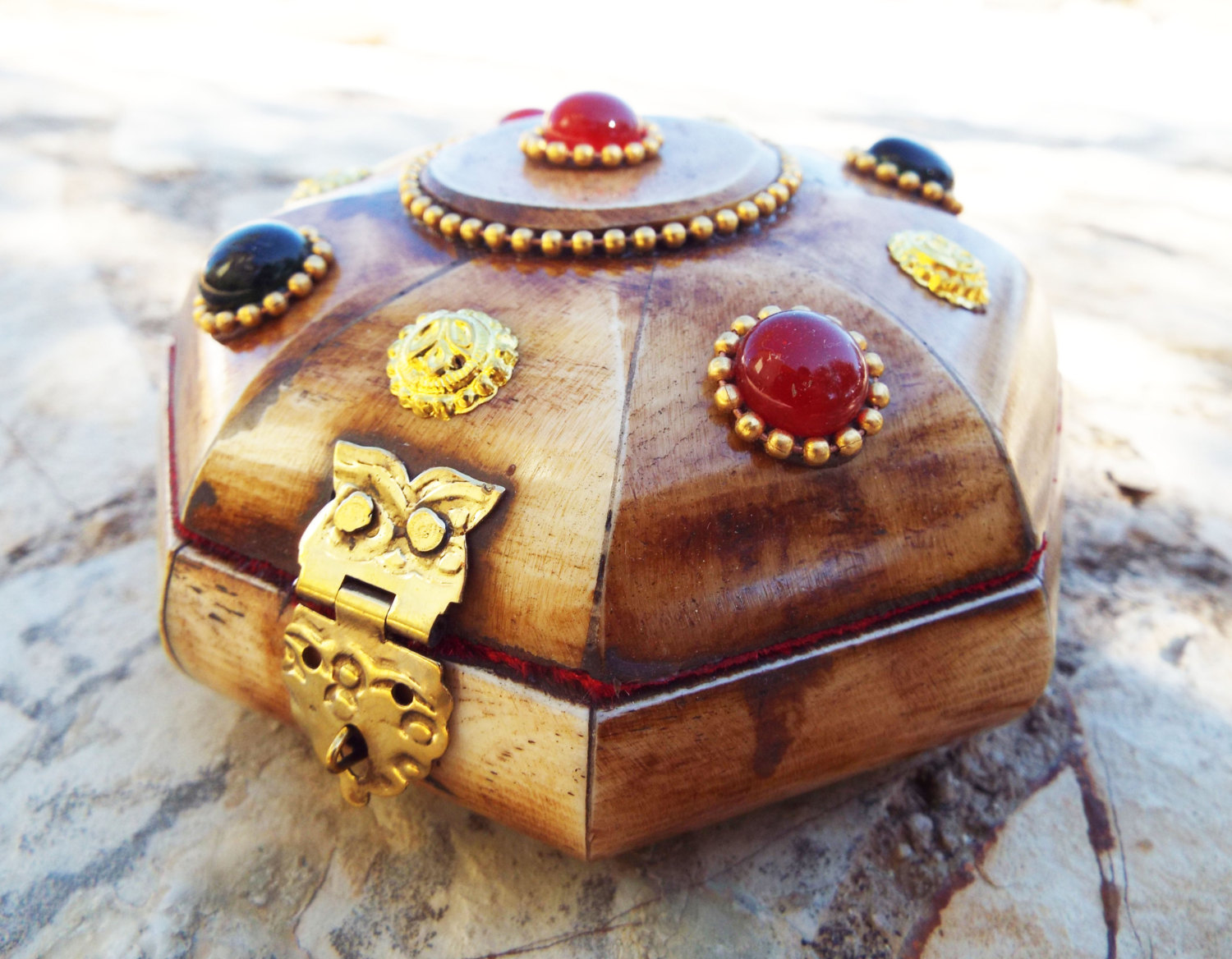Antique English Walnut Jewelry Box (Circa 1860-70) - Royal Antiques