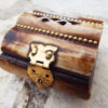 Bone Box Handmade Trinket Chest Carved Jewelry Box Antique Vintage