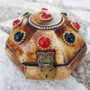 Bone Box Handmade Trinket Chest Carved Jewelry Box Antique Vintage