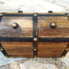 Box Vintage Chest Handmade Wooden Treasure Chest Jewelry Trinket Antique Vintage Gothic Dark Studded