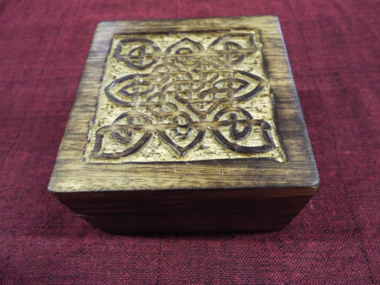 Box Wooden Chest Mango Tree Jewelry Celtic Knot Handmade Carved Treasure Chest Eco Friendly Home Decor Trinket 10