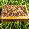 Box Wooden Handmade Carved Spiral Swirl Symbol Celtic Jewelry Box Home Decor Mango Tree Wood Eco Friendly