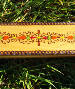Box Wooden Handmade Pencil Box Pencilcase Indian Balinese Trinket Hand Painted Jewelry Bohemian