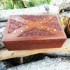Box Wooden Jewelry Carved Handmade Balinese Home Decor Indian Floral Trinket Velvet Treasure Chest