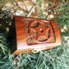 Box Wooden Jewelry Pentagram Hand Carved Handmade Floral Home Decor Trinket Gothic Wiccan Magic Pagan Treasure Chest