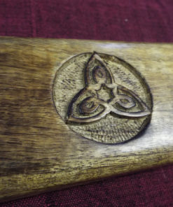 Box Wooden Mango Tree Triquetra Celtic Jewelry Handmade Carved Eco Friendly Home Decor Trinket
