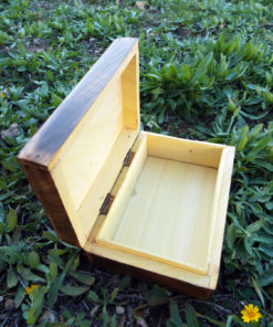 Box Wooden Om Symbol Indian Yoga Meditation Protection Handmade Mango Tree Wood Trinket Chest