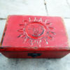 Box Wooden Sun Symbol Sign Jewelry Carved Handmade Solar Home Decor Mango Tree Wood Trinket Treasure Chest Eco Friendly