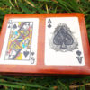 Box Wooden Tarot Playing Cards Reading Handmade Trinket Wood Gothic Magic Magician Black Spades Queen Ace κουτι ξυλινο