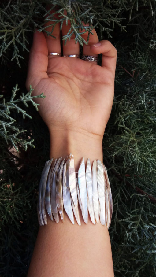 Bracelet Abalone Shell Seashell Handmade Cuff Beach Jewelry Ocean Summer Sea