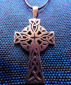 Cross Pendant Crucifix Bronze Symbol Celtic Magic Handmade Jewelry Necklace 1