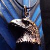 Eagle Pendant Bronze Handmade Necklace Bird Freedom Jewelry
