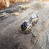 Flower of Life Seed of Life Earrings Silver Studs Sterling 925 Symbol Handmade Jewelry Protection Floral Flower
