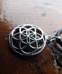 Flower of Life Seed of Life Pendant Silver Handmade Sterling 925 Necklace Protection Ancient Symbol Necklace Jewelry Floral Boho