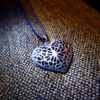 Heart Pendant Silver Sterling 925 Handmade Filigree Floral Necklace Jewelry Love Valentine 1