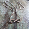 Infinity Symbol Pendant Lemniscate Silver Handmade Necklace Gothic Jewelry