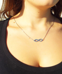 Infinity Symbol Pendant Lemniscate Silver Handmade Necklace Gothic Jewelry