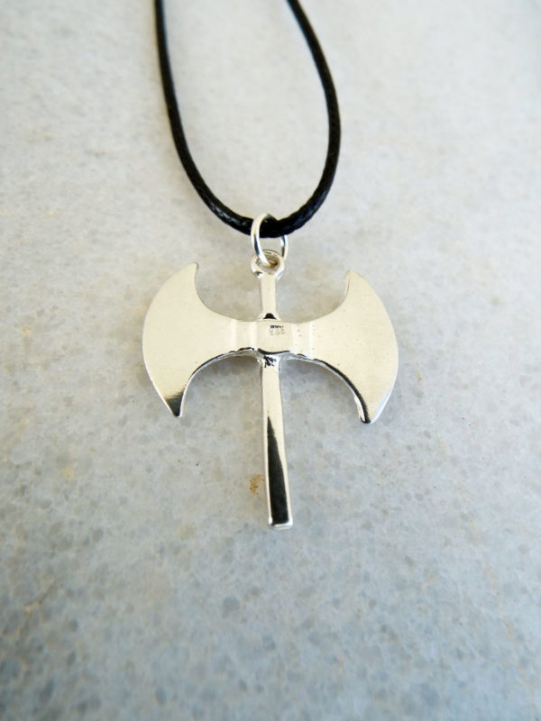 Labrys Pendant Silver Double Axe Necklace Symbol Sterling Handmade Ancient Greek 925 Jewelry