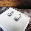 Love Earrings Studs Handmade Silver Valentine Valentine's Day Stainless Steel Jewelry