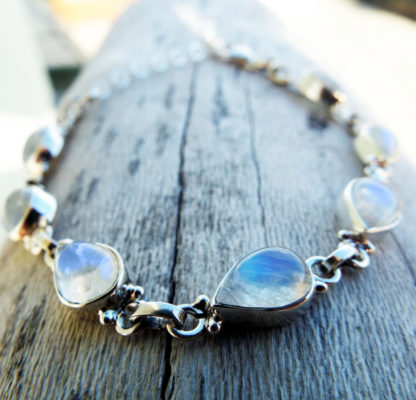 Moonstone Bracelet Silver Cuff Dangle Chain Sterling 925 Handmade Gemstone Gothic Dark Antique Vintage Jewelry ασημι βραχιολι φεγγαροπετρα