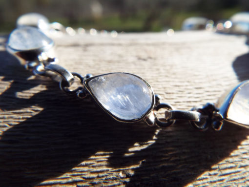 Moonstone Bracelet Silver Cuff Dangle Chain Sterling 925 Handmade Gemstone Gothic Dark Antique Vintage Jewelry ασημι βραχιολι φεγγαροπετρα