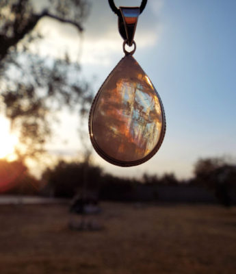 Moonstone Pendant Silver Handmade Gemstone Sterling 925 Necklace Boho Antique Vintage Gothic Dark