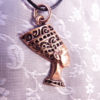 Nefertiti Pendant Ancient Egyptian Goddess Bronze Handmade Pharoah Necklace Jewelry