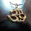 Om Pendant Bronze Handmade Necklace Symbol Indian Yoga Jewelry Meditation