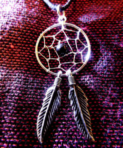 Pendant Dreamcatcher Sterling Silver Handmade Necklace 925 Black Onyx Gemstone Indian Native American 3