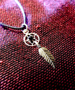 Pendant Dreamcatcher Sterling Silver Handmade Necklace 925 Black Onyx Gemstone Indian Native American 4