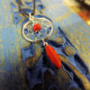 Pendant Dreamcatcher Sterling Silver Handmade Necklace 925 Red Coral Gemstone Indian Native American 2