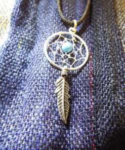 Pendant Dreamcatcher Sterling Silver Handmade Necklace 925 Turquoise Gemstone Indian Native American 2