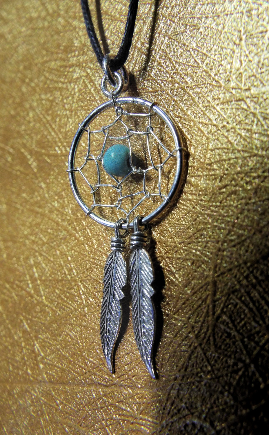 New Native American Dreamcatcher Silver Pewter Indian Necklace Pendant Jewelry 