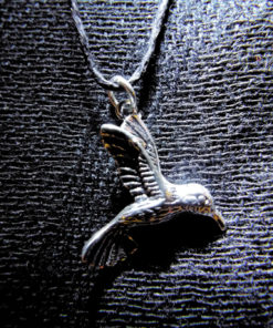 Pendant Silver Bird Hummingbird Sterling Handmade 925 Wings Freedom Free Spirit Animal Necklace Jewelry
