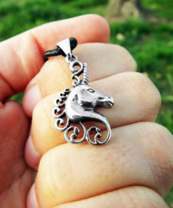 Pendant Silver Unicorn Horse Sterling Handmade 925 Necklace Jewelry Fairytale Magic