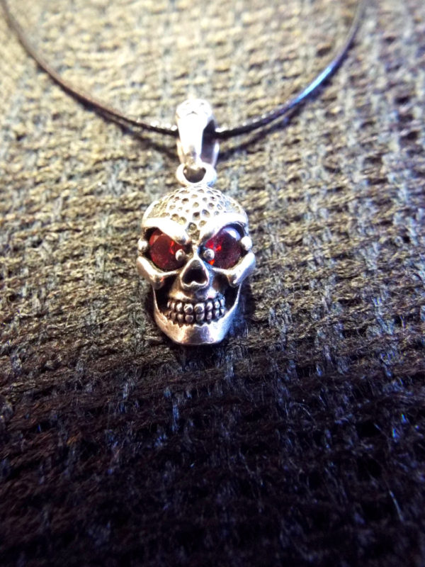 Pendant Skull Silver Sterling 925 Gothic Dark Necklace Jewelry 2