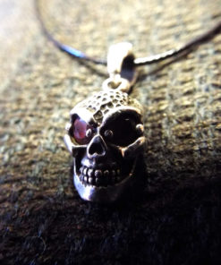 Pendant Skull Silver Sterling 925 Gothic Dark Necklace Jewelry 2