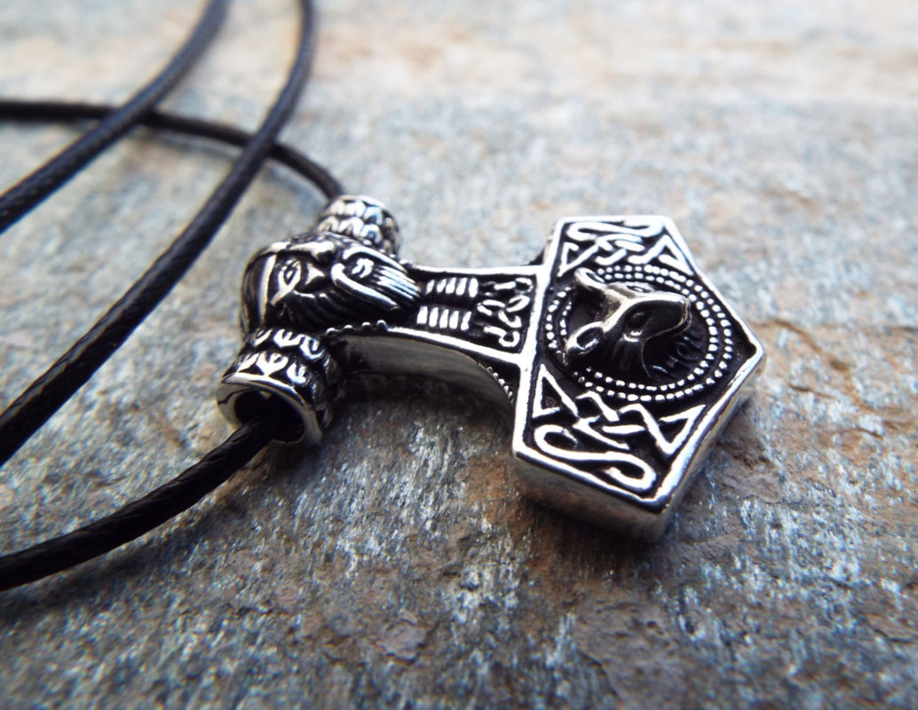 Thor Hammer Sterling Silver 9.25 Handmade Pendant