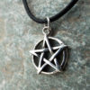 Pentagram Pendant Handmade Silver Sterling 925 Necklace Gothic Wiccan Magic Pagan Protection 3 Jewelry