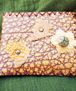 Purse Wallet Pouch Leather Floral Case Flower Butterfly Handmade Pocket 2