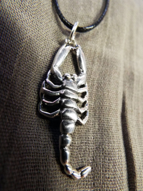 Scorpio Pendant Silver Scorpion Zodiac Handmade Symbol Sterling 925 November Star Sign Jewelry