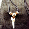 Shark Tooth Necklace Pendant Handmade Real Jewelry Sea Ocean Beach Tribal