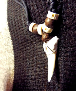 Shark Tooth Necklace Pendant Handmade Real Jewelry Sea Ocean Beach Tribal