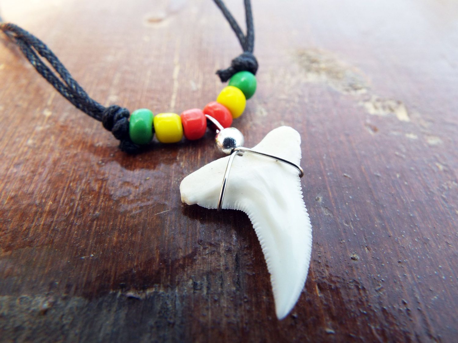 Real Shark Tooth Necklace- Shark Necklace – Handmade with Real Shark Tooth  – Hawaiian Neck… | Shark tooth necklace, Real shark tooth necklace, Mens  beaded necklaces