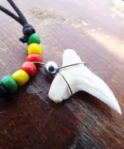 Shark Tooth Necklace Pendant Jamaican Handmade Real Jewelry Sea Ocean Beach