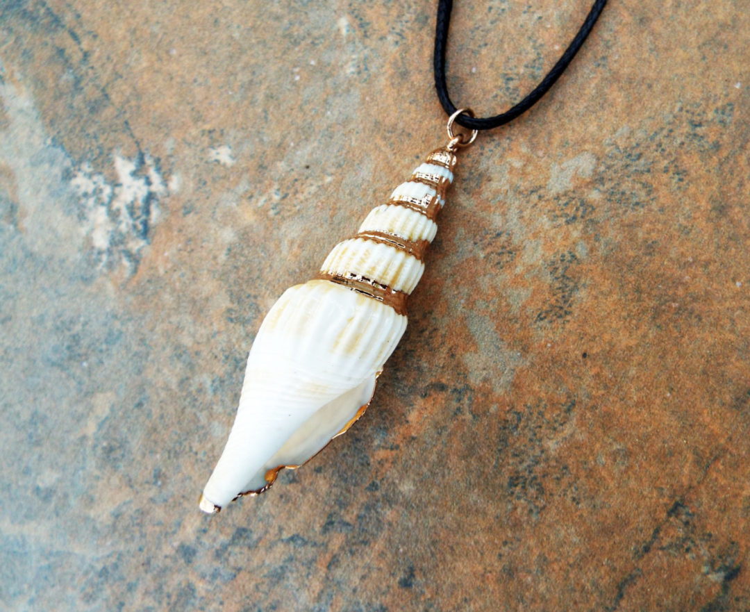 Spiral Seashell Handmade Necklace Pendant Sea Ocean Beach Summer ...