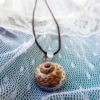 Spiral Shell Pendant Silver Handmade Sterling 925 Necklace Seashell Jewelry Beach Ocean Eco Friendly